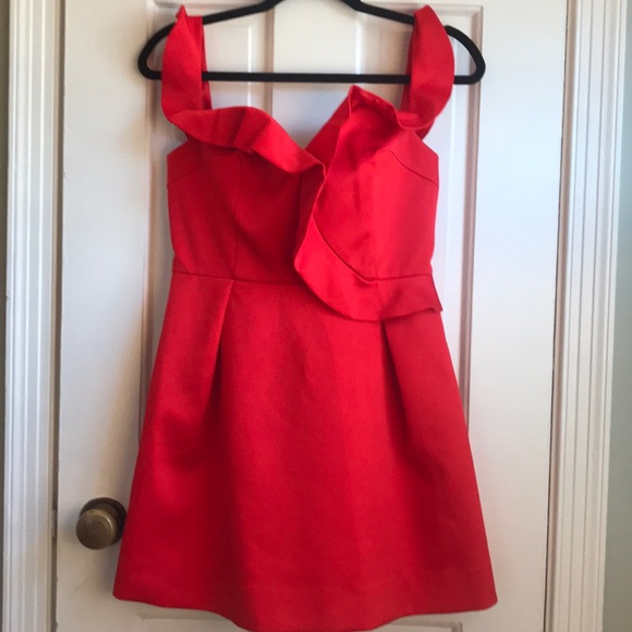Adorable red Topshop dress.  Worn once! - Picture 2 of 3